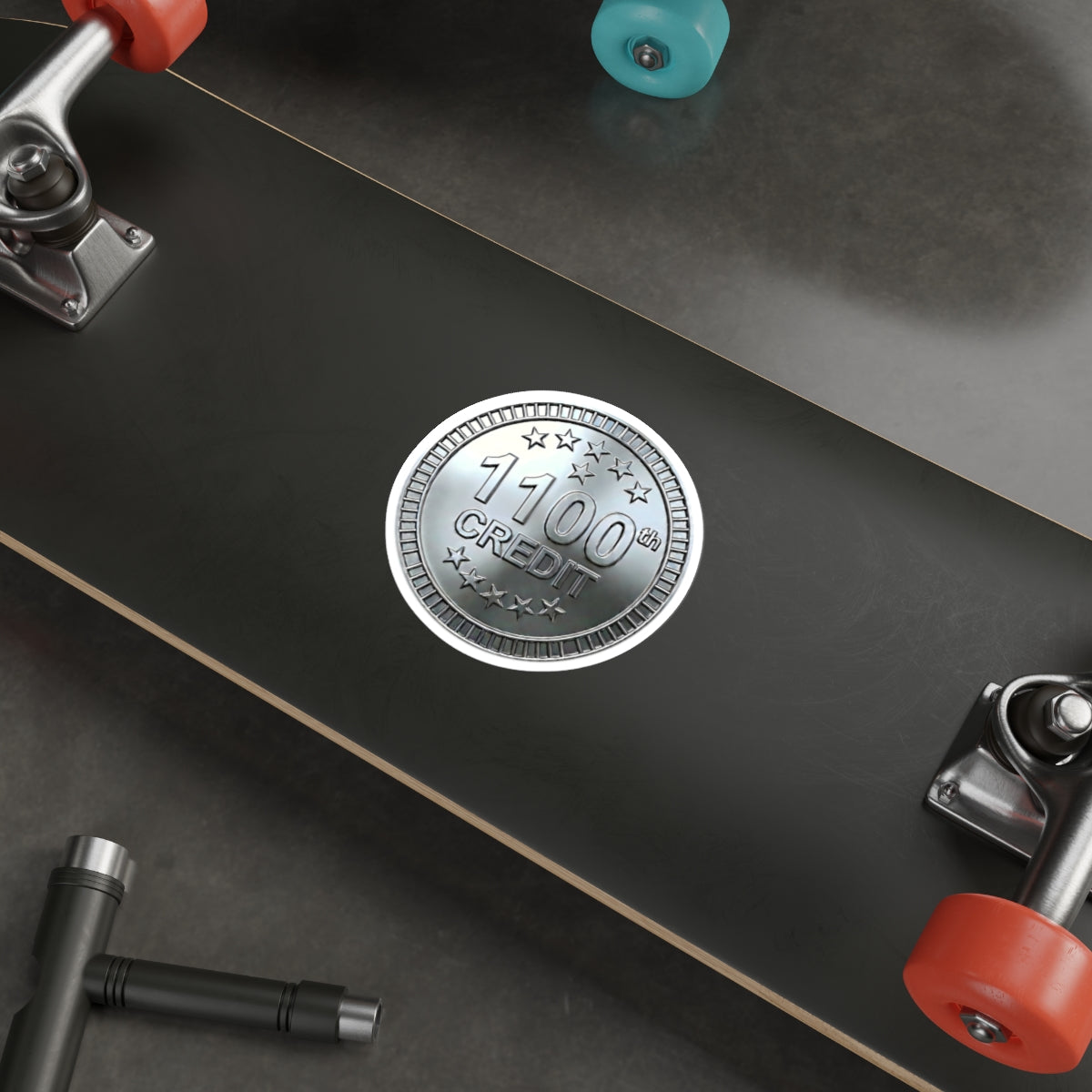 Platinum Coaster Club 1100th Credit Milestone Die-Cut Sticker - THOOSIEMERCH product image