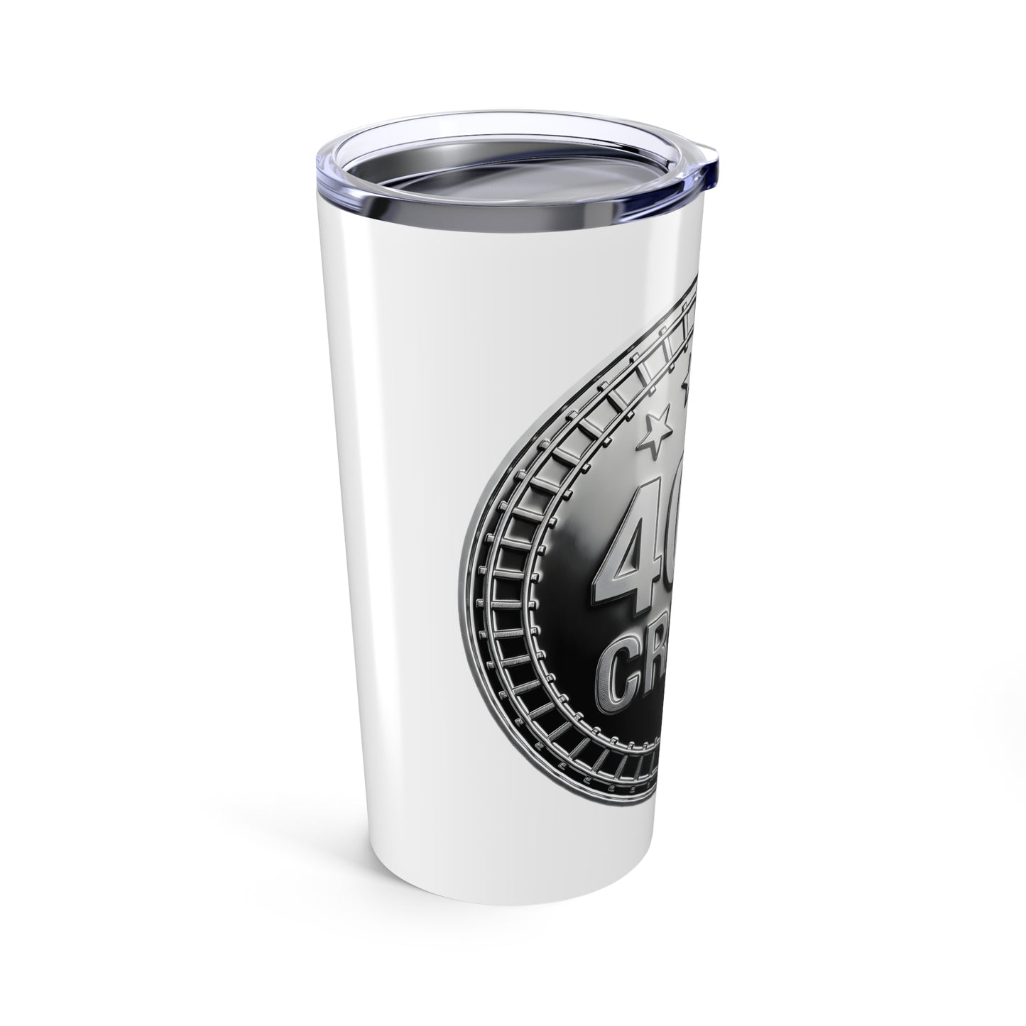 Silver Coaster Club 400th Credit Milestone Tumbler 20oz - THOOSIEMERCH product image