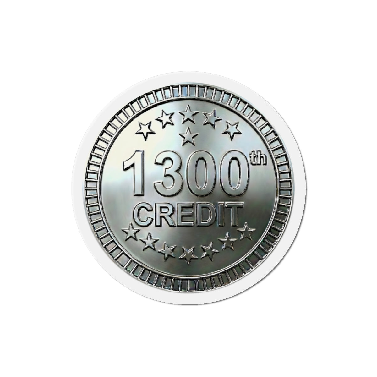 Platinum Coaster Club 1300th Credit Milestone Die-Cut Magnet - THOOSIEMERCH product image