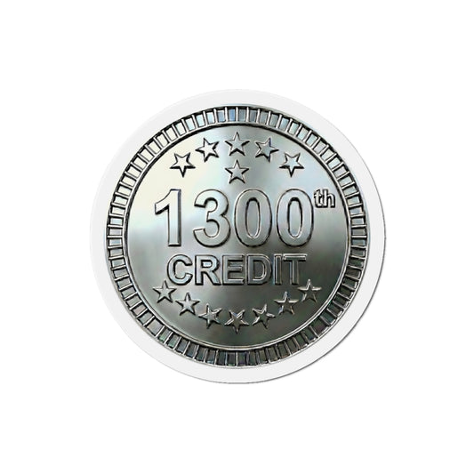 Platinum Coaster Club 1300th Credit Milestone Die-Cut Magnet - THOOSIEMERCH product image