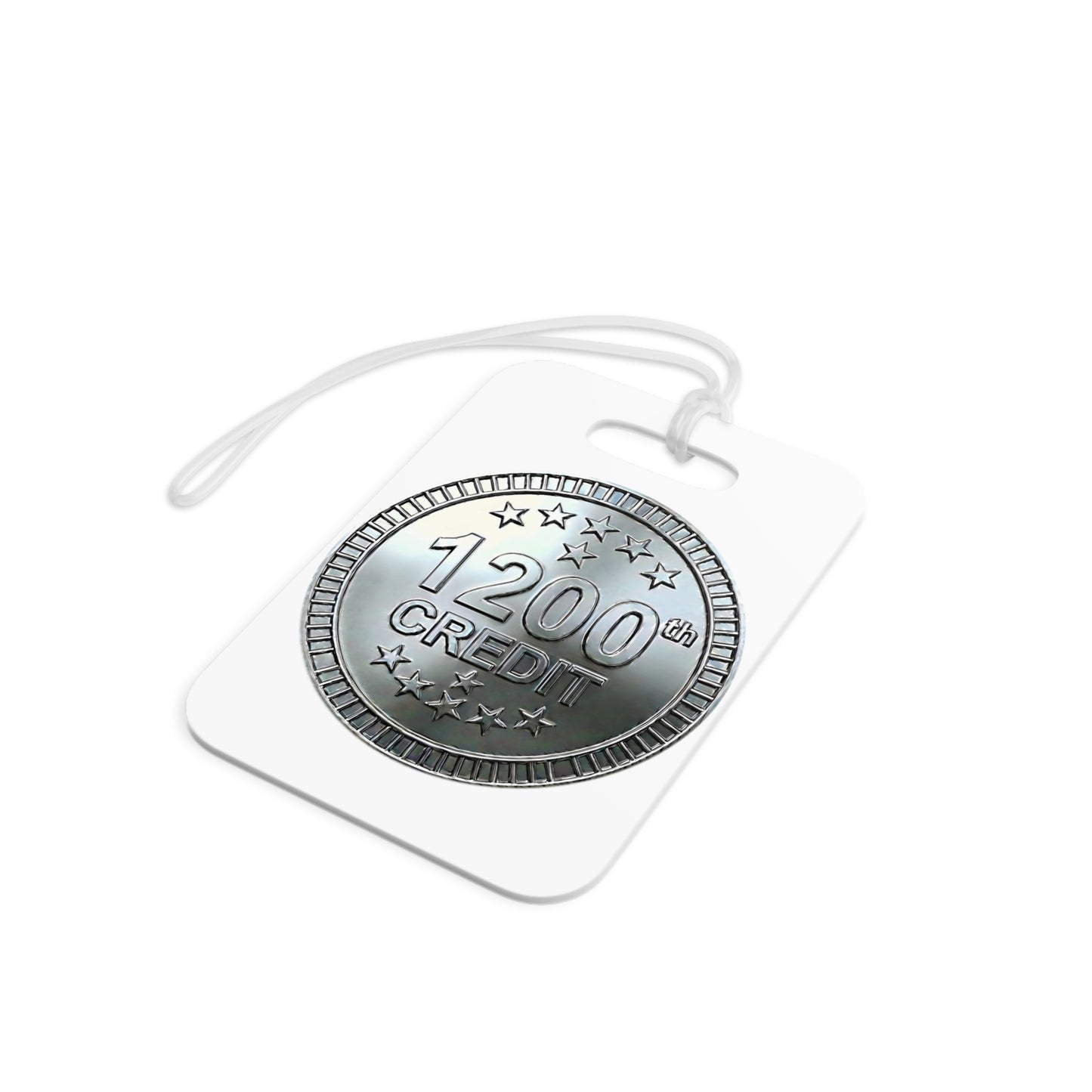 Platinum Coaster Club 1200th Credit Milestone Luggage Tag - THOOSIEMERCH product image