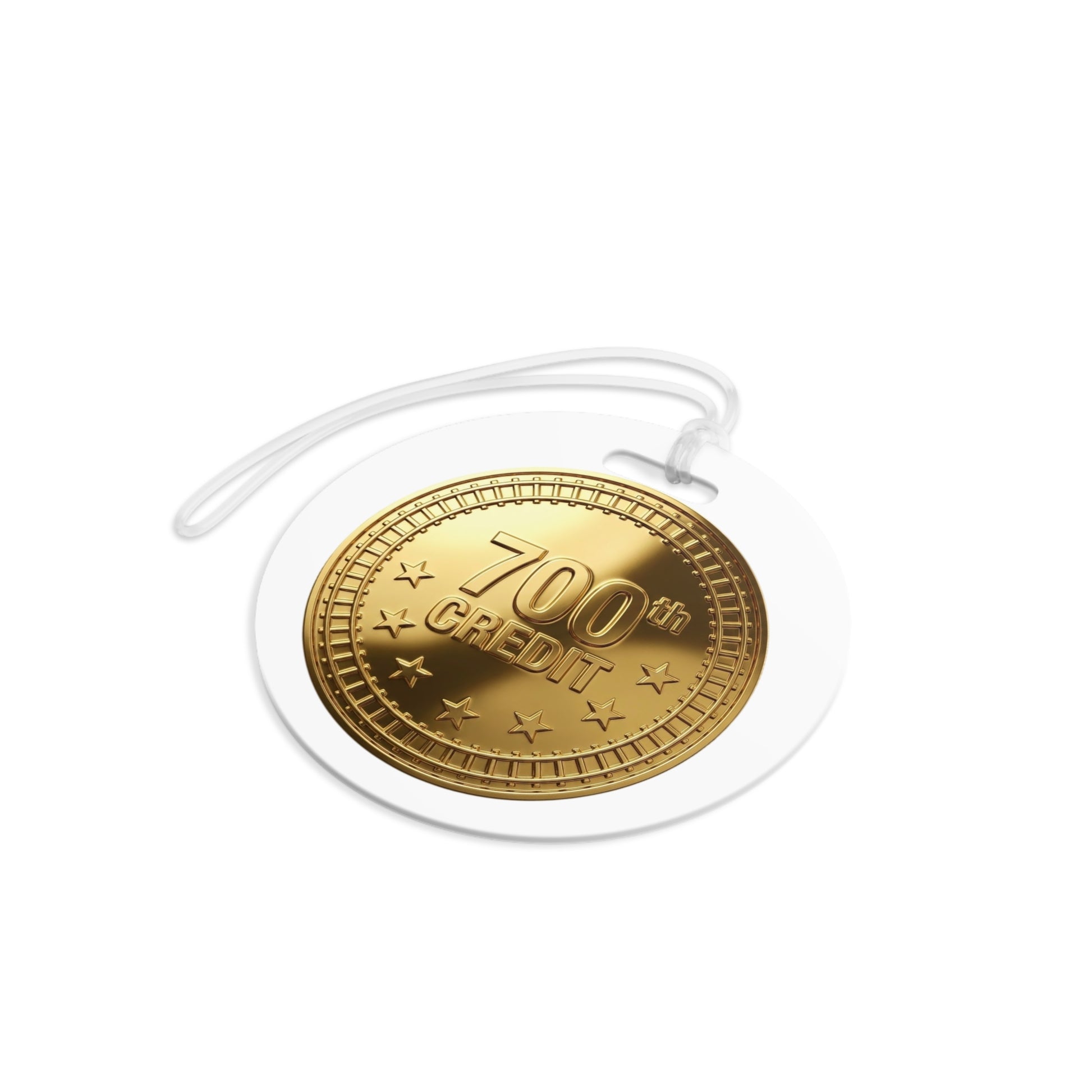 Gold Coaster Club 700th Credit Milestone Luggage Tag - THOOSIEMERCH product image