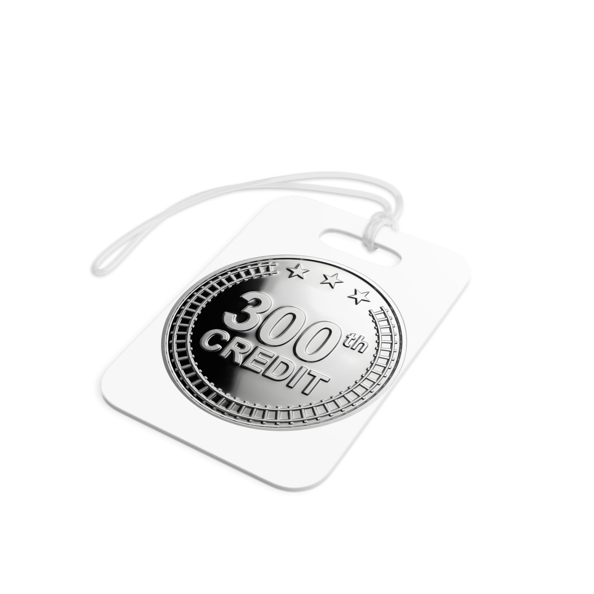 Silver Coaster Club 300th Credit Milestone Luggage Tag - THOOSIEMERCH product image