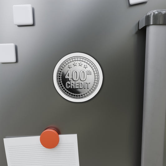Silver Coaster Club 400th Credit Milestone Die-Cut Magnet - THOOSIEMERCH product image
