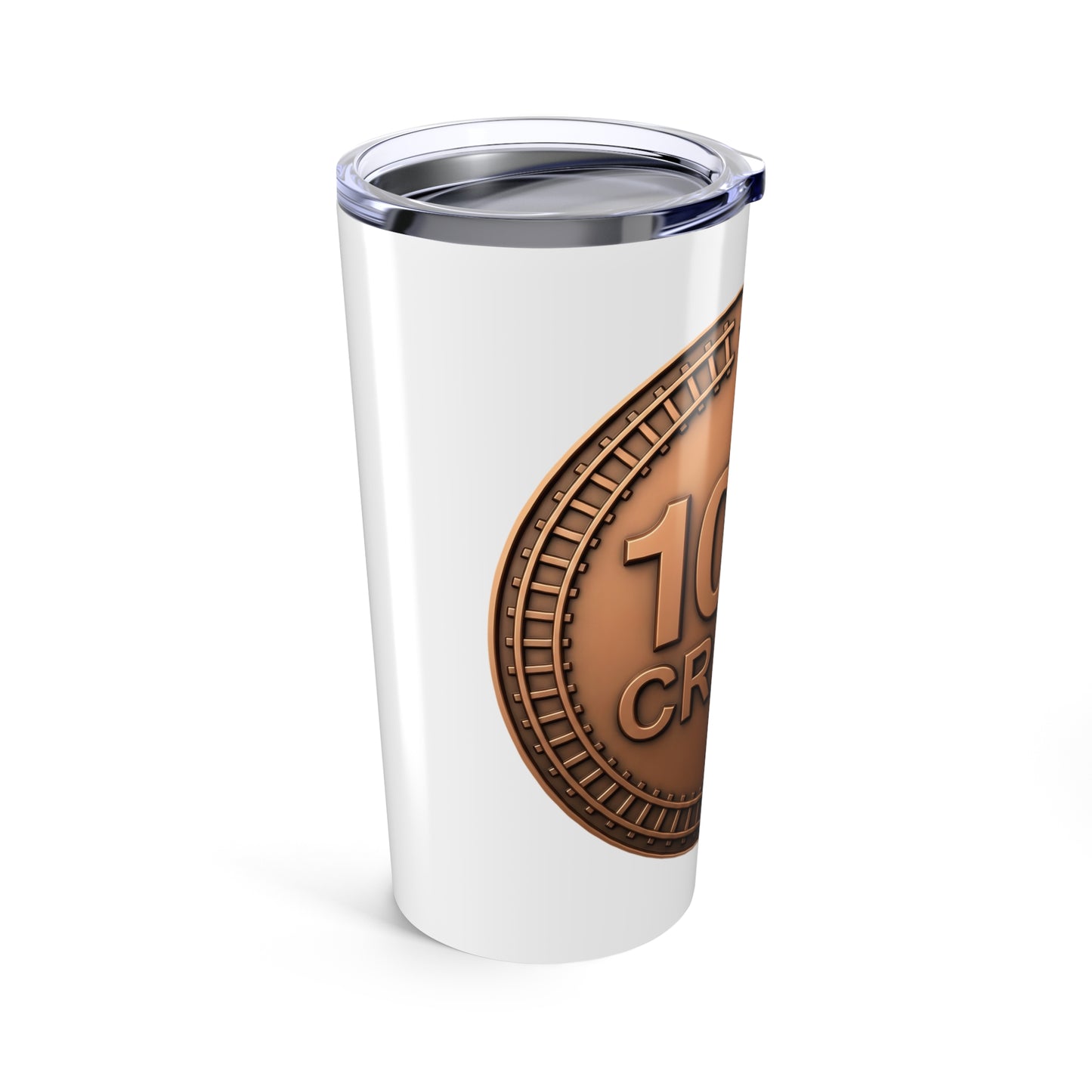 Bronze Coaster Club 100th Credit Milestone Tumbler 20oz - THOOSIEMERCH product image