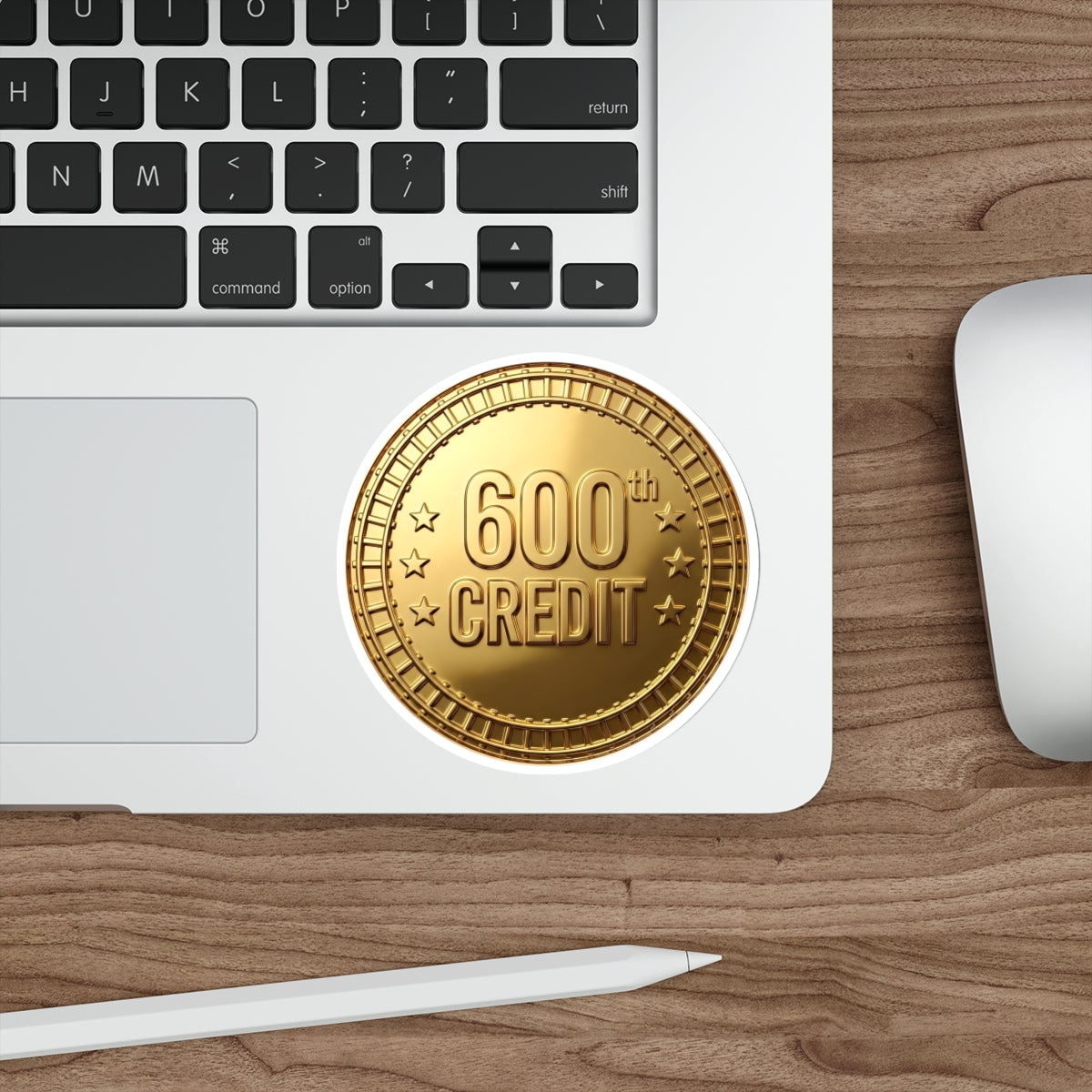 Gold Coaster Club 600th Credit Milestone Die-Cut Sticker - THOOSIEMERCH product image