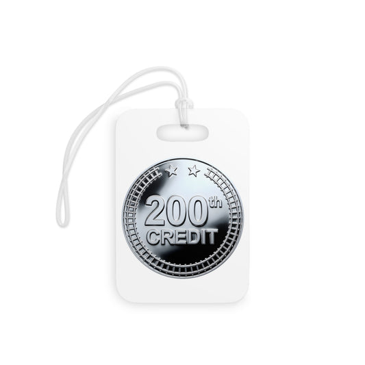 Silver Coaster Club 200th Credit Milestone Luggage Tag - THOOSIEMERCH product image
