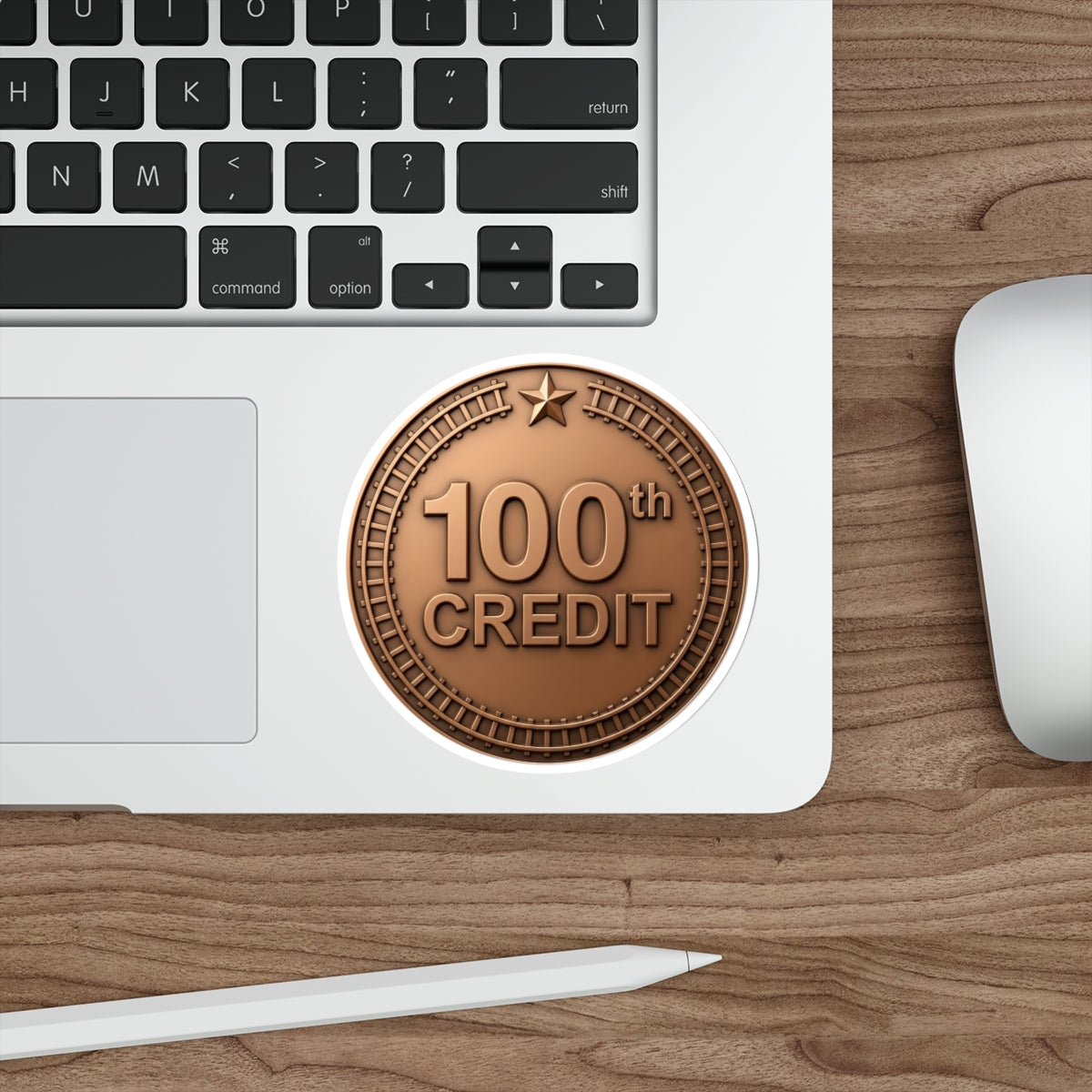 Bronze Coaster Club 100th Credit Milestone Die-Cut Sticker - THOOSIEMERCH product image