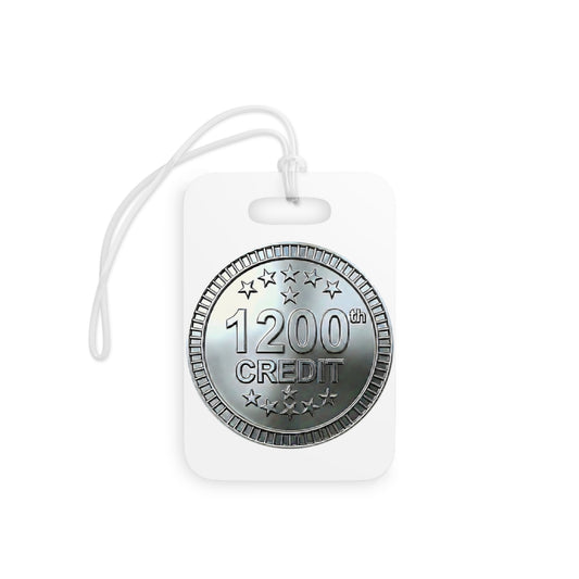 Platinum Coaster Club 1200th Credit Milestone Luggage Tag - THOOSIEMERCH product image