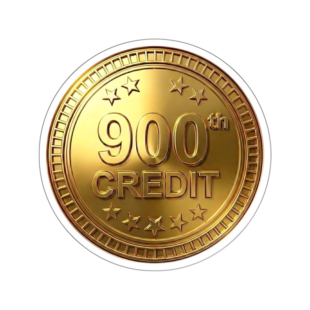 Gold Coaster Club 900th Credit Milestone Die-Cut Sticker - THOOSIEMERCH product image
