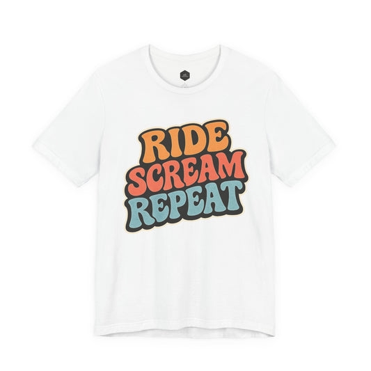 Ride Scream Repeat Retro Tee