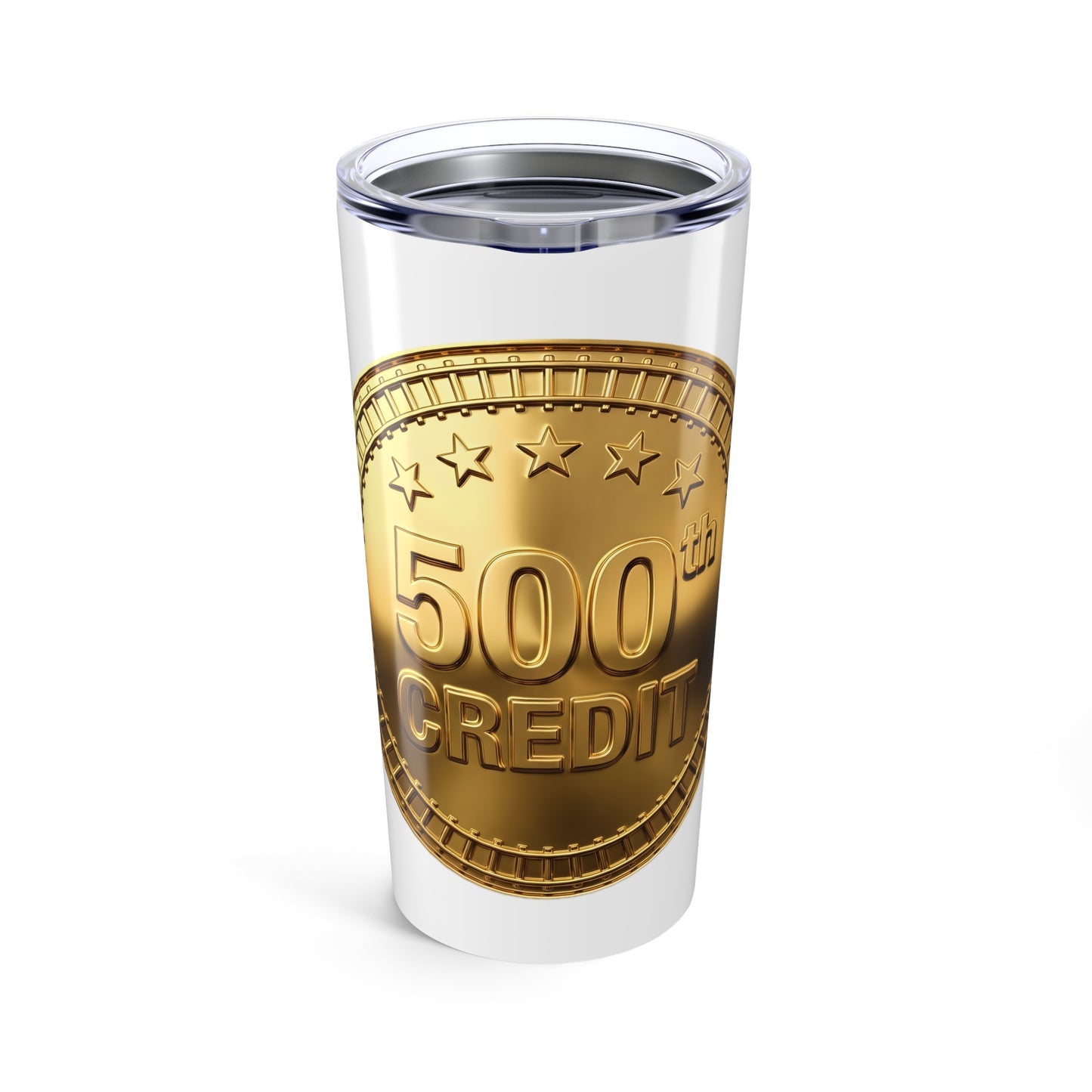 Gold Coaster Club 500th Credit Milestone Tumbler 20oz - THOOSIEMERCH product image