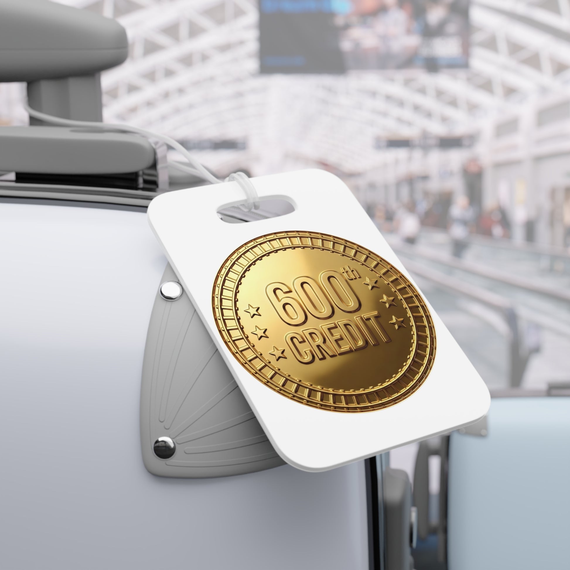 Gold Coaster Club 600th Credit Milestone Luggage Tag - THOOSIEMERCH product image