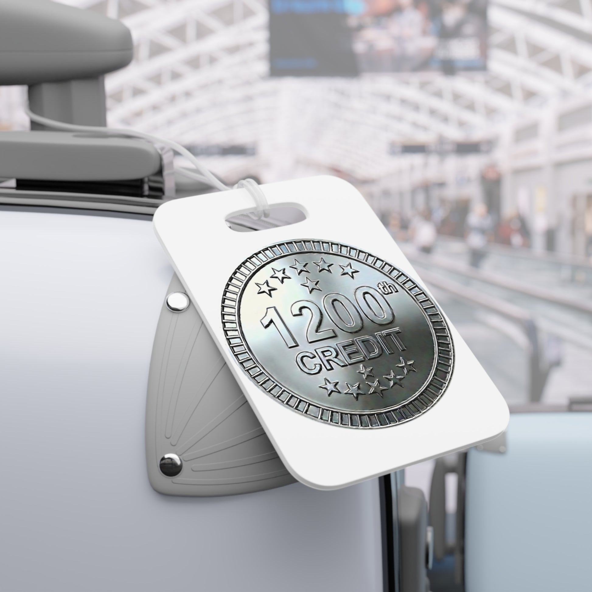 Platinum Coaster Club 1200th Credit Milestone Luggage Tag - THOOSIEMERCH product image