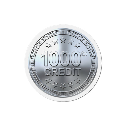 Platinum Coaster Club 1000th Credit Milestone Die-Cut Magnet - THOOSIEMERCH product image