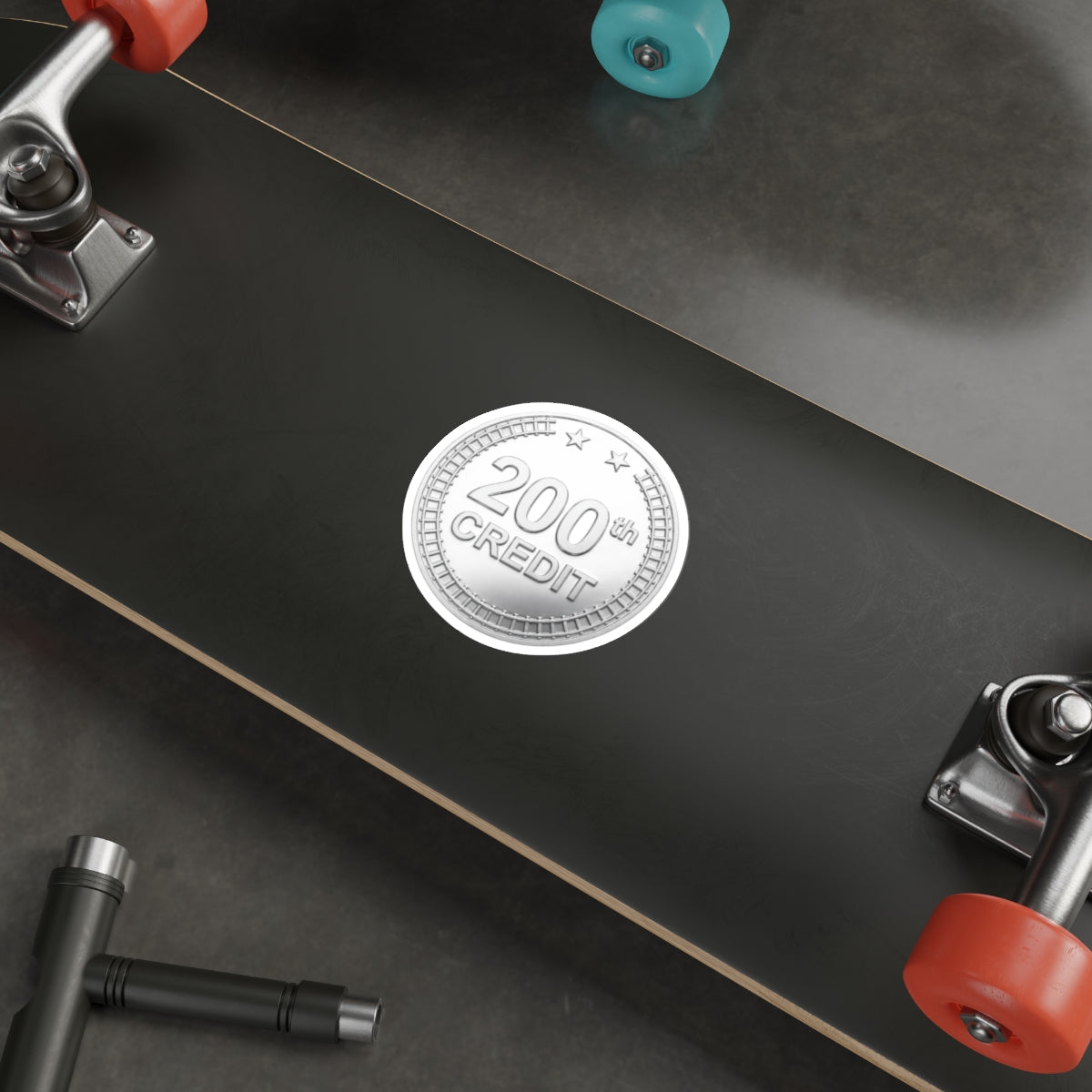 Silver Coaster Club 200th Credit Milestone Die-Cut Sticker - THOOSIEMERCH product image