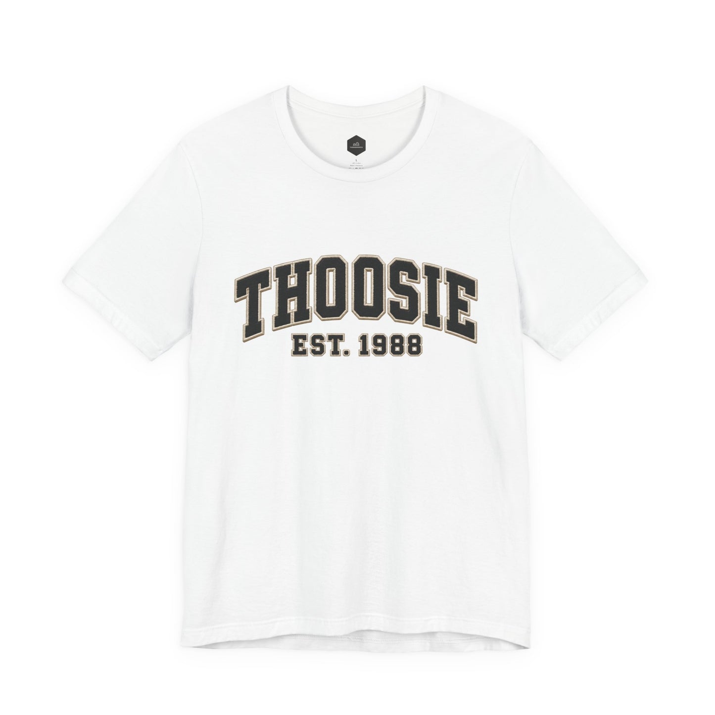 Born in 1988 Coaster Tee with vintage collegiate-style year graphic