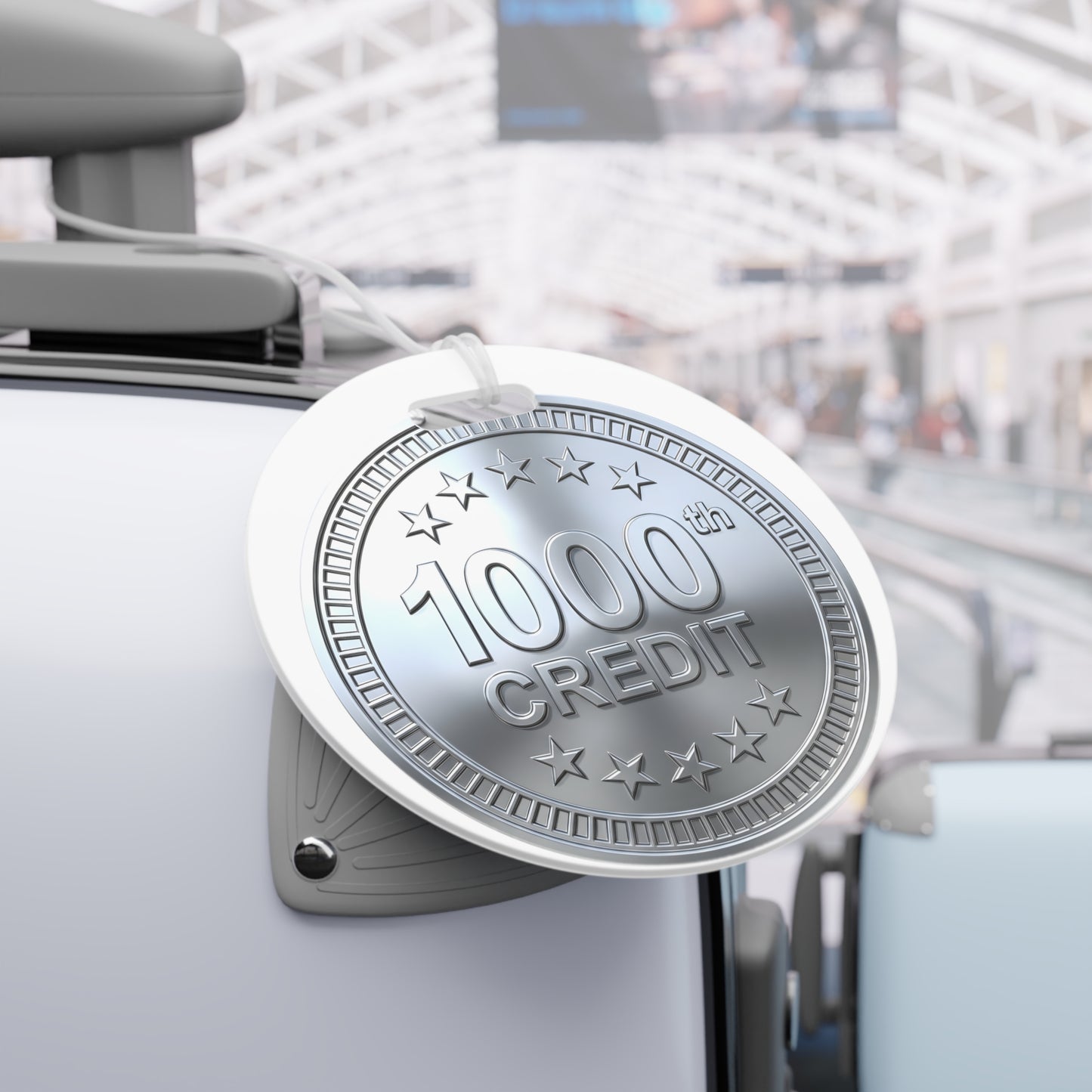 Platinum Coaster Club 1000th Credit Milestone Luggage Tag - THOOSIEMERCH product image