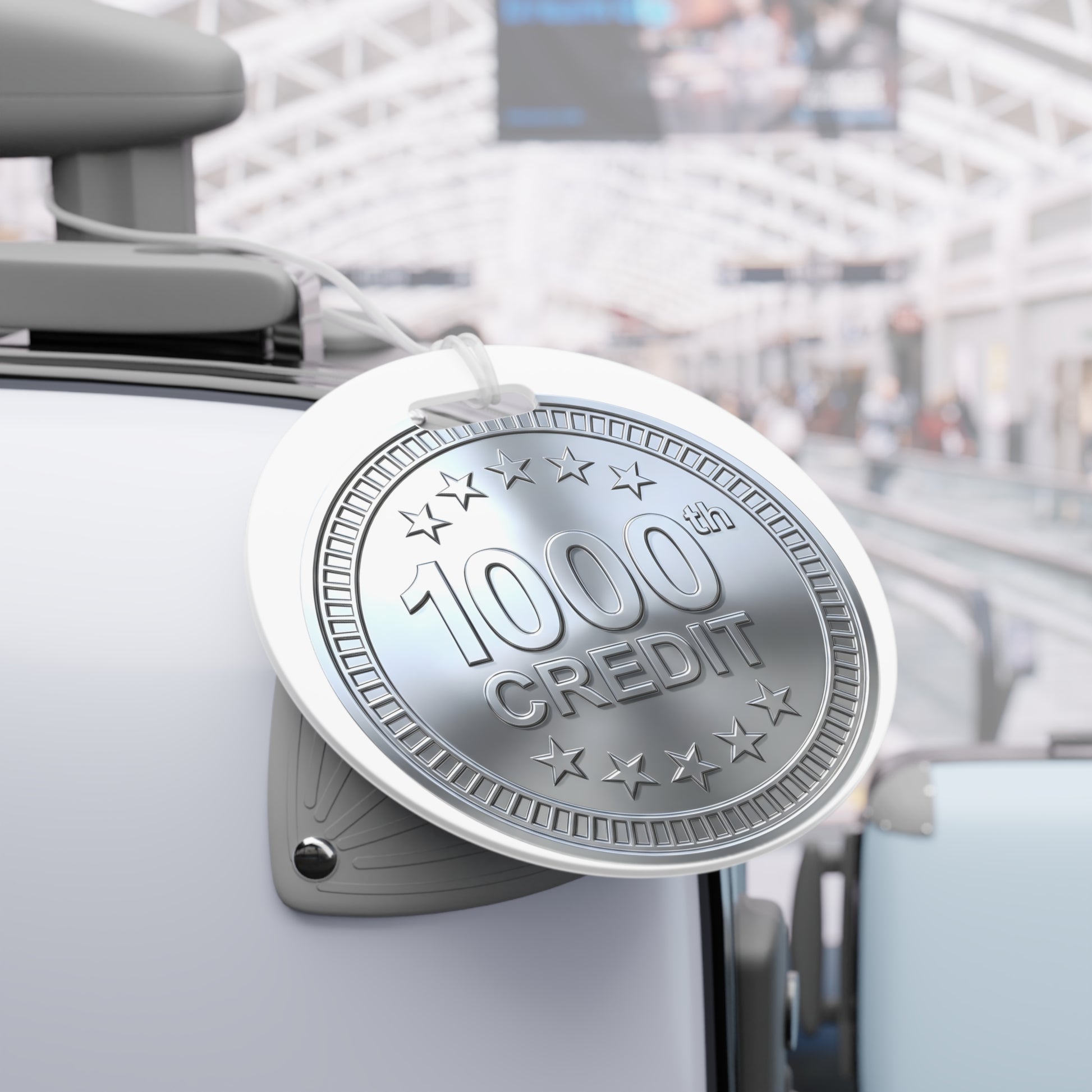Platinum Coaster Club 1000th Credit Milestone Luggage Tag - THOOSIEMERCH product image