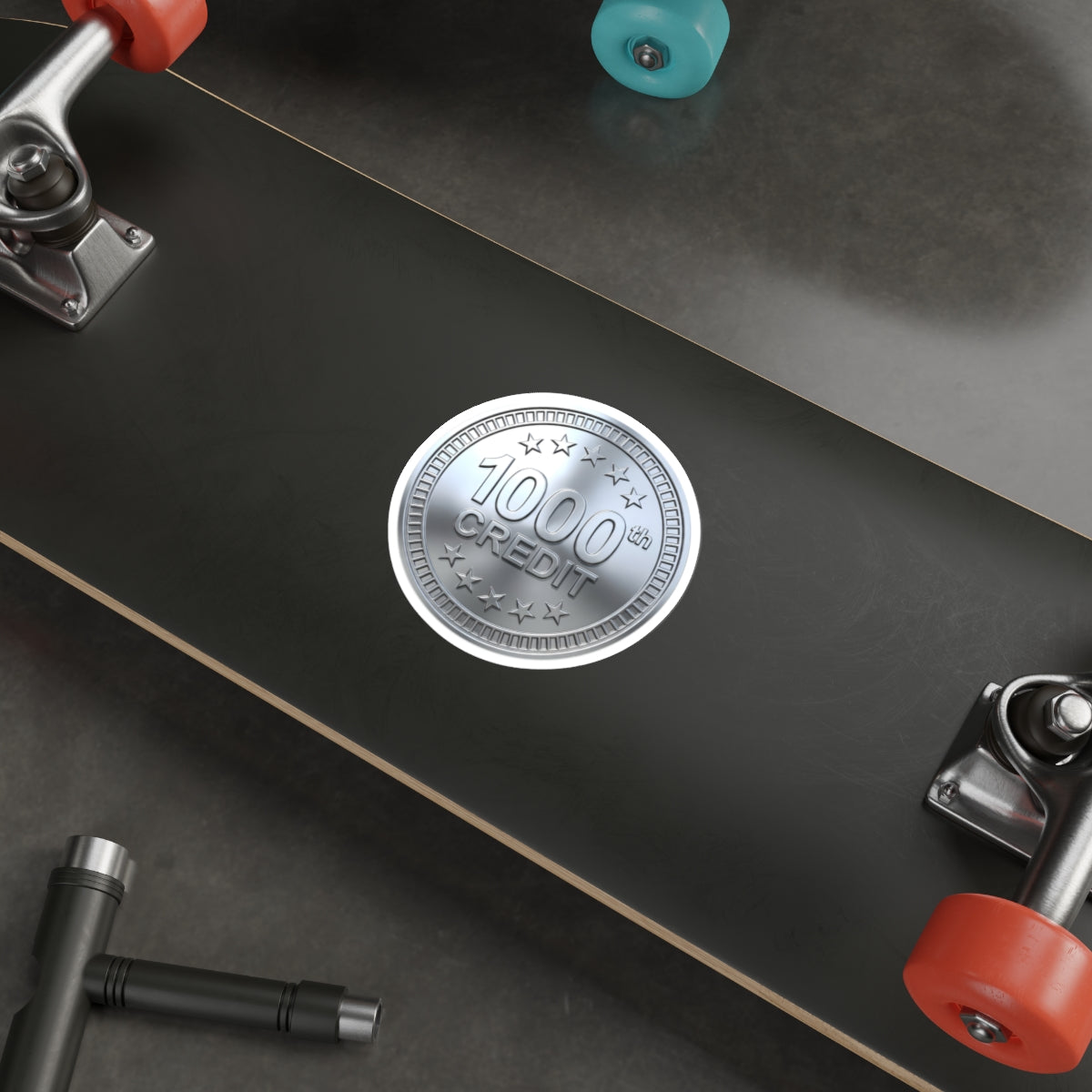 Platinum Coaster Club 1000th Credit Milestone Die-Cut Sticker - THOOSIEMERCH product image