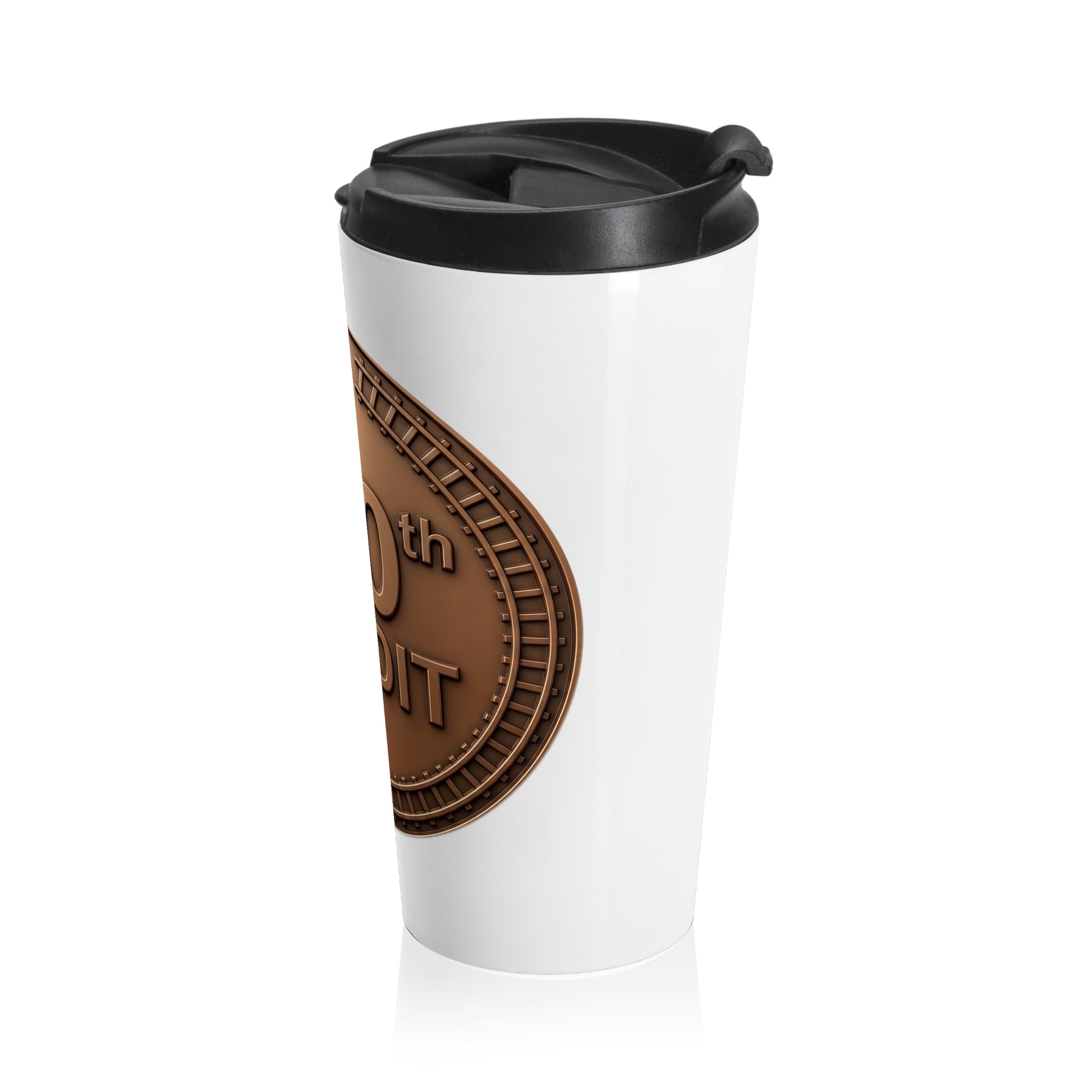Bronze Coaster Club 100th Credit Milestone Travel Mug - THOOSIEMERCH product image