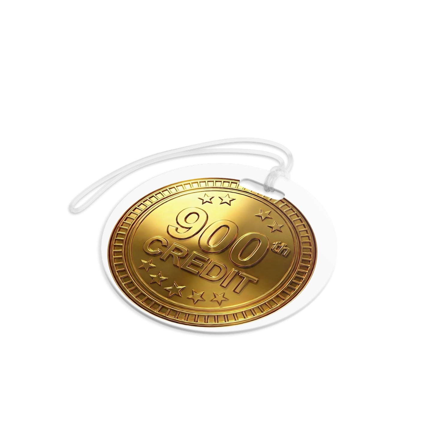 Gold Coaster Club 900th Credit Milestone Luggage Tag - THOOSIEMERCH product image