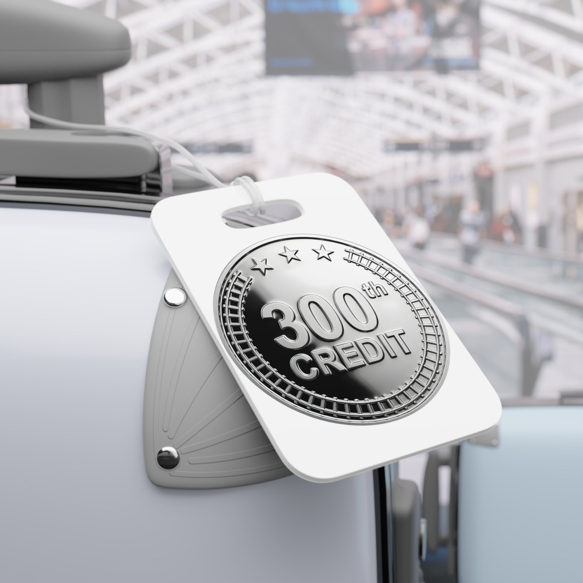 Silver Coaster Club 300th Credit Milestone Luggage Tag - THOOSIEMERCH product image