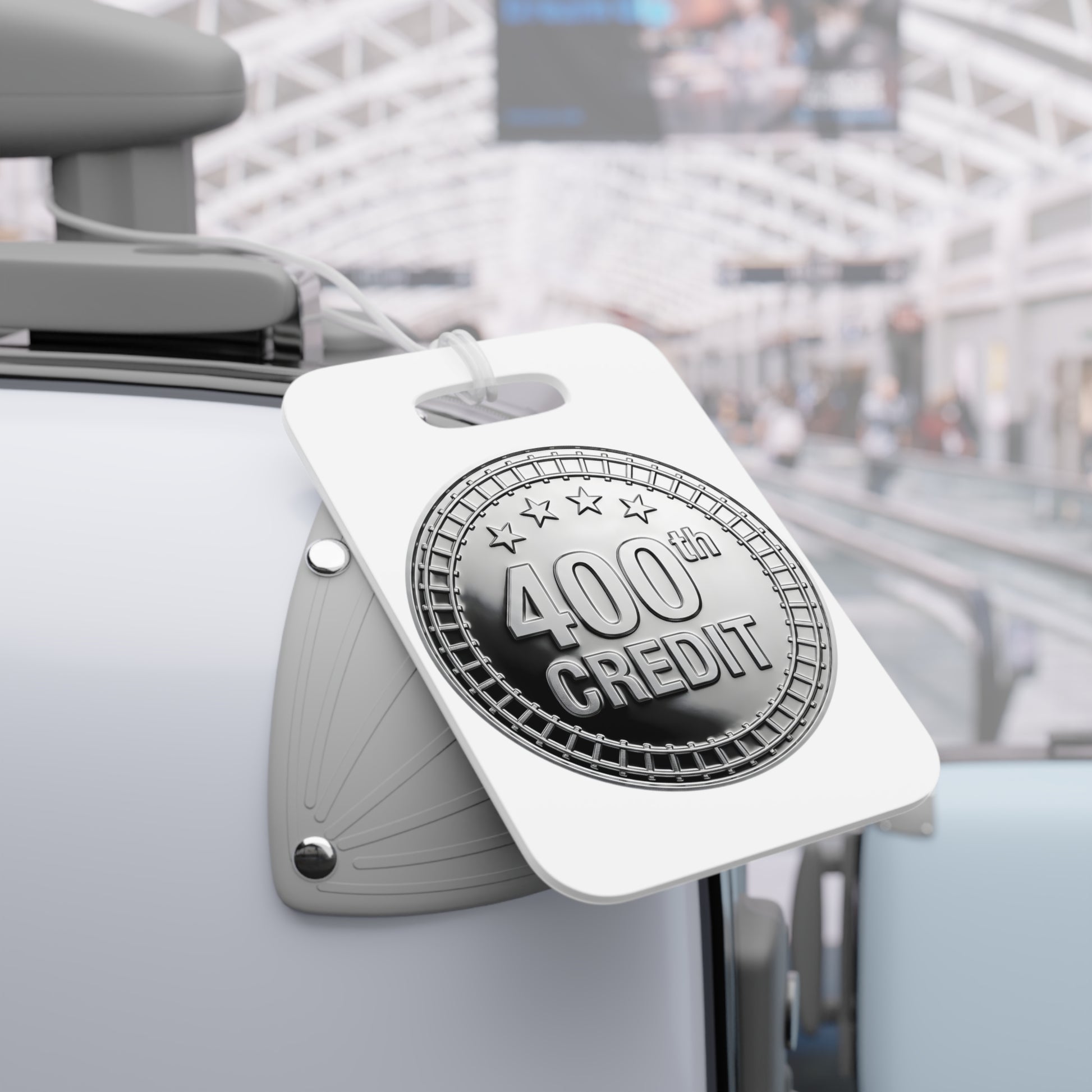 Silver Coaster Club 400th Credit Milestone Luggage Tag - THOOSIEMERCH product image