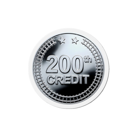 Silver Coaster Club 200th Credit Milestone Die-Cut Magnet - THOOSIEMERCH product image