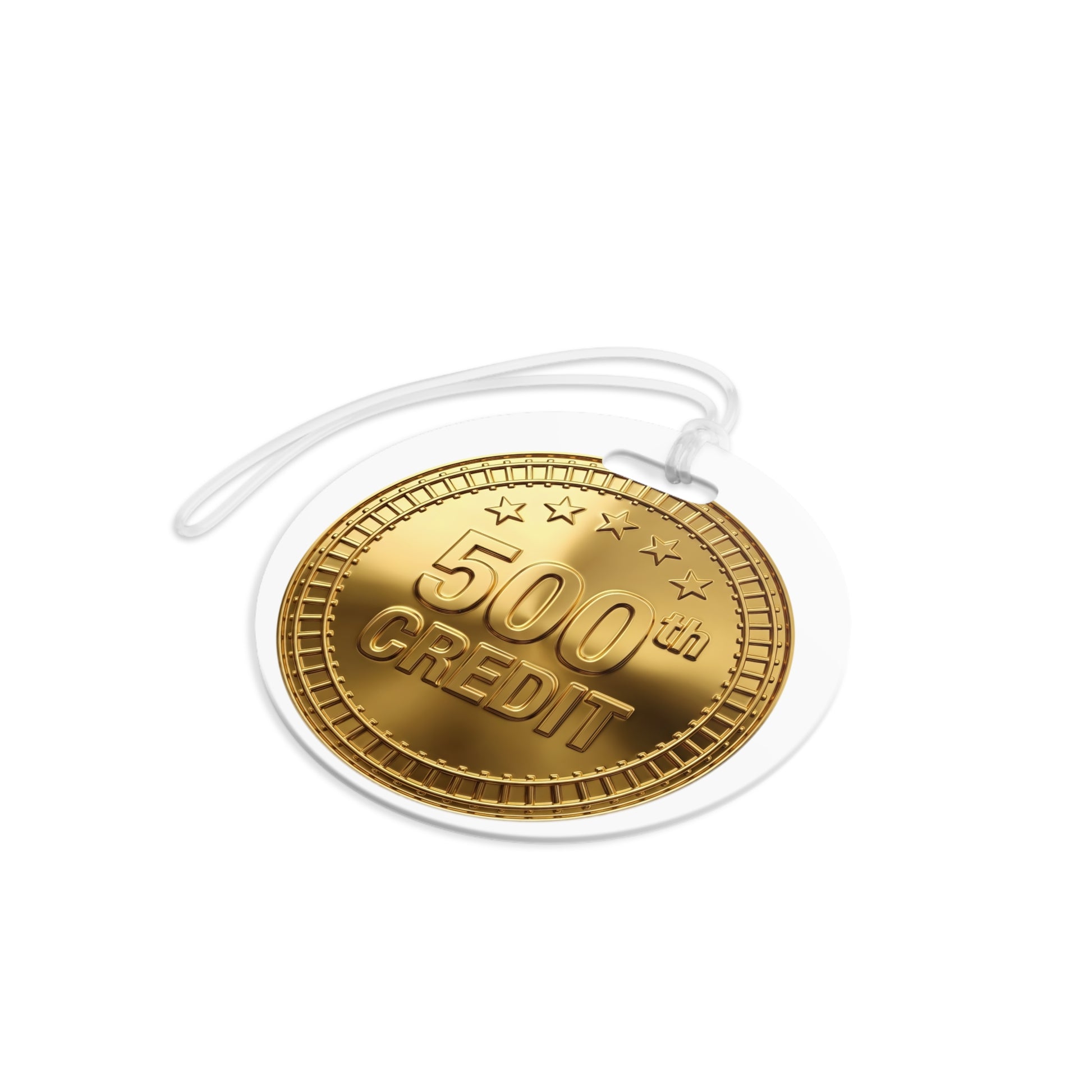 Gold Coaster Club 500th Credit Milestone Luggage Tag - THOOSIEMERCH product image