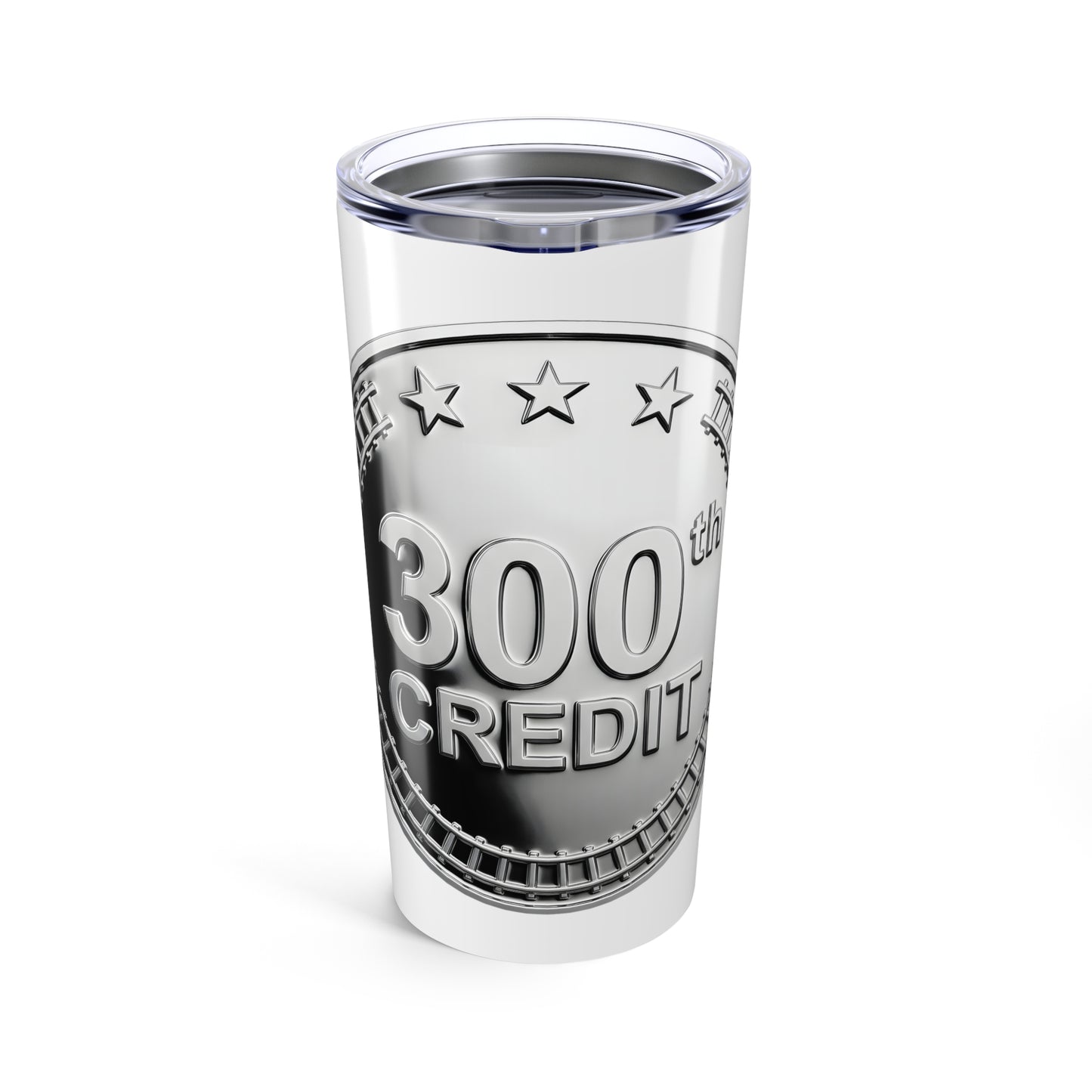 Silver Coaster Club 300th Credit Milestone Tumbler 20oz - THOOSIEMERCH product image