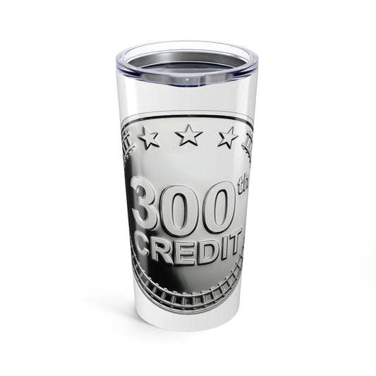 Silver Coaster Club 300th Credit Milestone Tumbler 20oz - THOOSIEMERCH product image