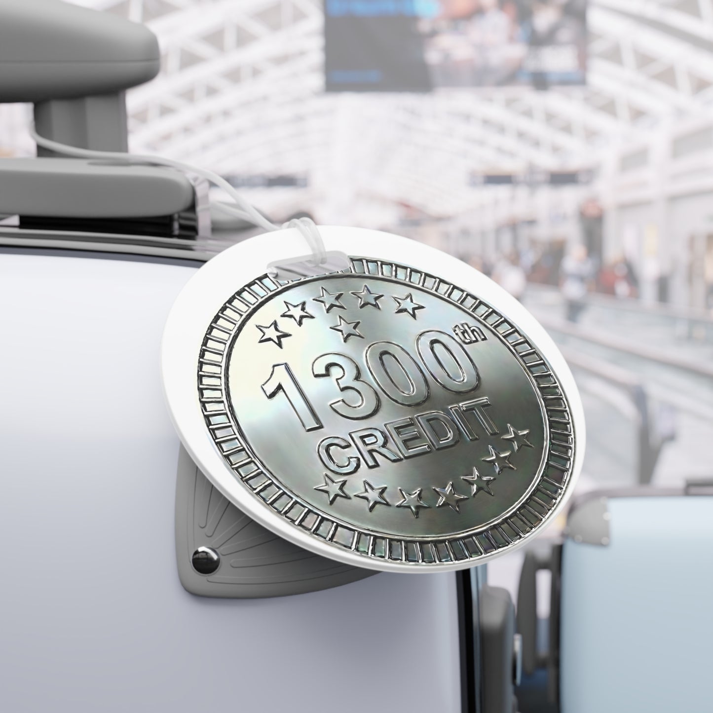 Platinum Coaster Club 1300th Credit Milestone Luggage Tag - THOOSIEMERCH product image