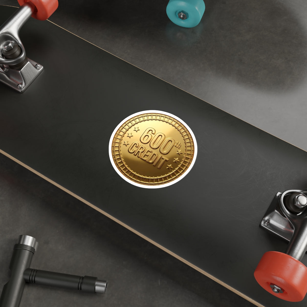 Gold Coaster Club 600th Credit Milestone Die-Cut Sticker - THOOSIEMERCH product image