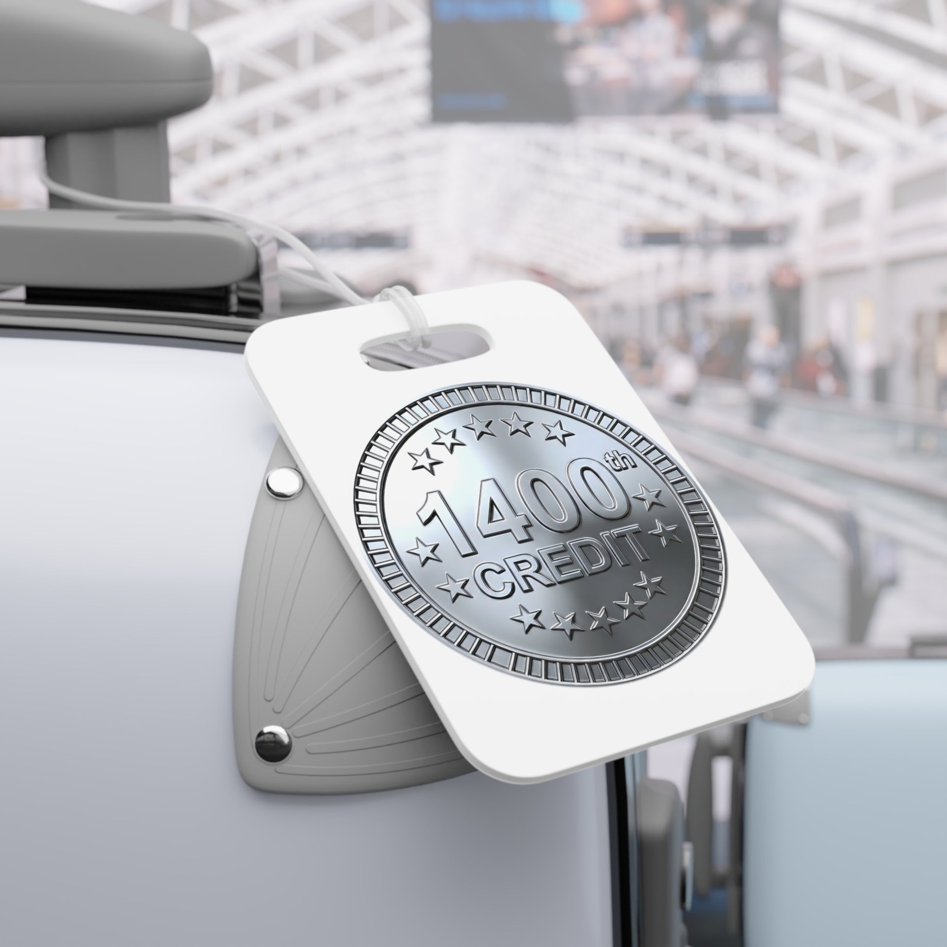 Platinum Coaster Club 1400th Credit Milestone Luggage Tag - THOOSIEMERCH product image
