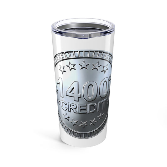 Platinum Coaster Club 1400th Credit Milestone Tumbler 20oz - THOOSIEMERCH product image