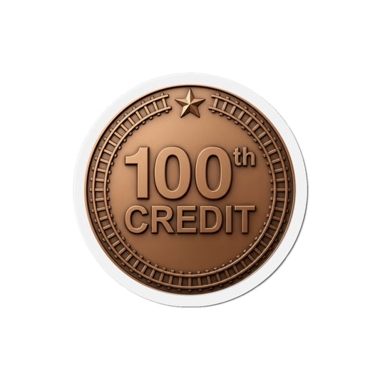 Bronze Coaster Club 100th Credit Milestone Die-Cut Magnet - THOOSIEMERCH product image