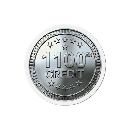 Platinum Coaster Club 1100th Credit Milestone Die-Cut Magnet - THOOSIEMERCH product image