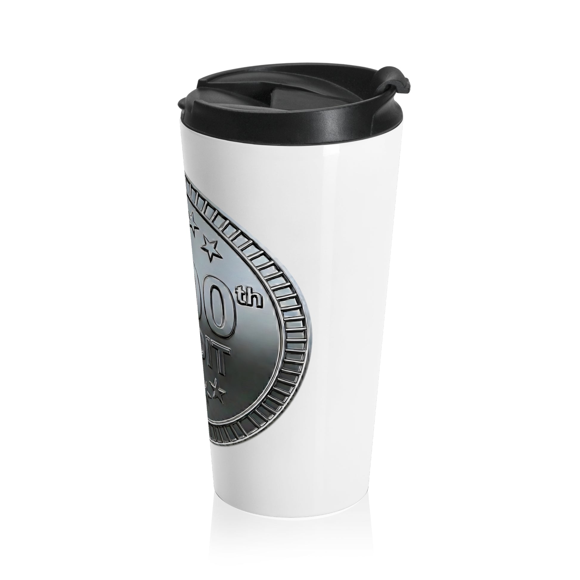 Platinum Coaster Club 1100th Credit Milestone Travel Mug - THOOSIEMERCH product image