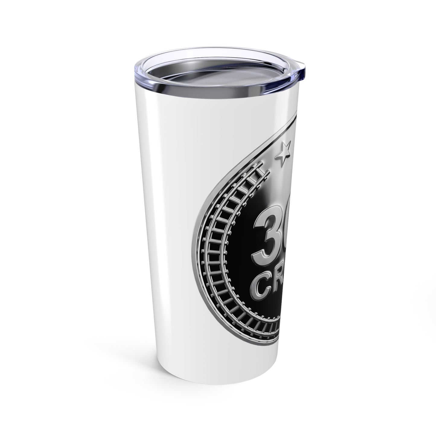 Silver Coaster Club 300th Credit Milestone Tumbler 20oz - THOOSIEMERCH product image
